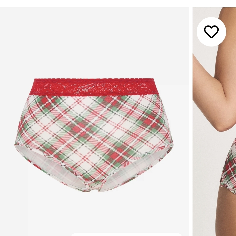 Savage X Fenty Festive Red Plaid Panties *BUNDLES ARE BEST*